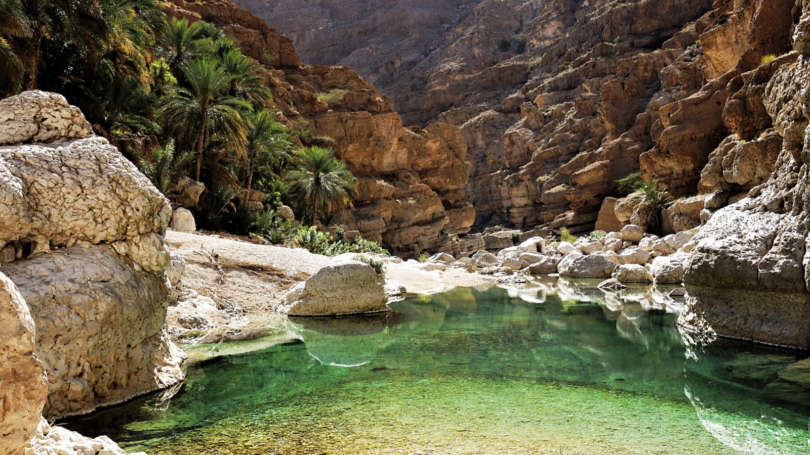 Wadi Shab in the Sultanate of Oman