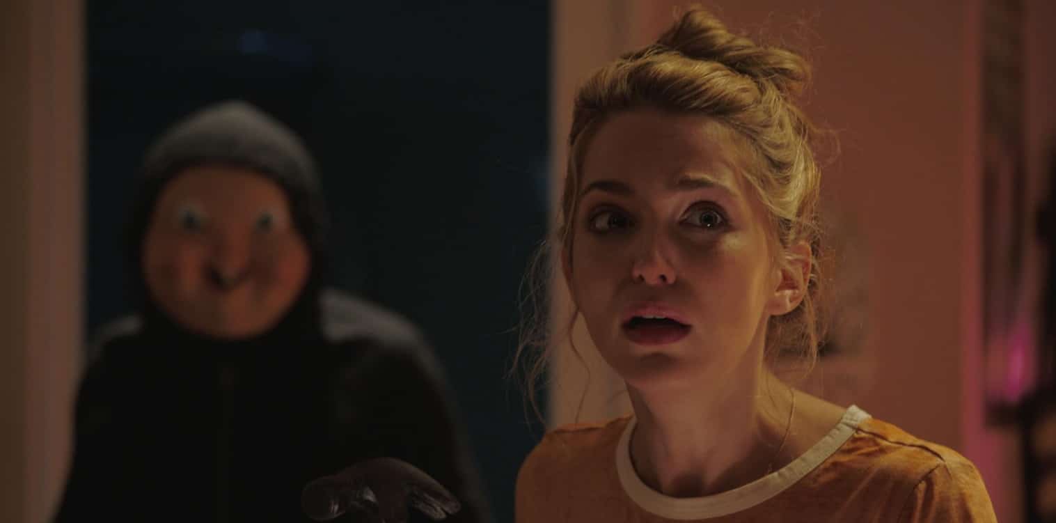 Jessica Rothe and Rob Mello in Happy Death Day (2017)