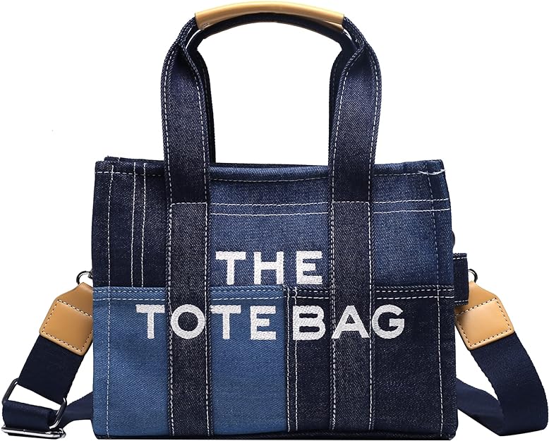Tote Bags for Women Handbag Tote Purse with Zipper Canvas/PU Leather/Denim Crossbody Bag Shoulder Bag for Office, Travel