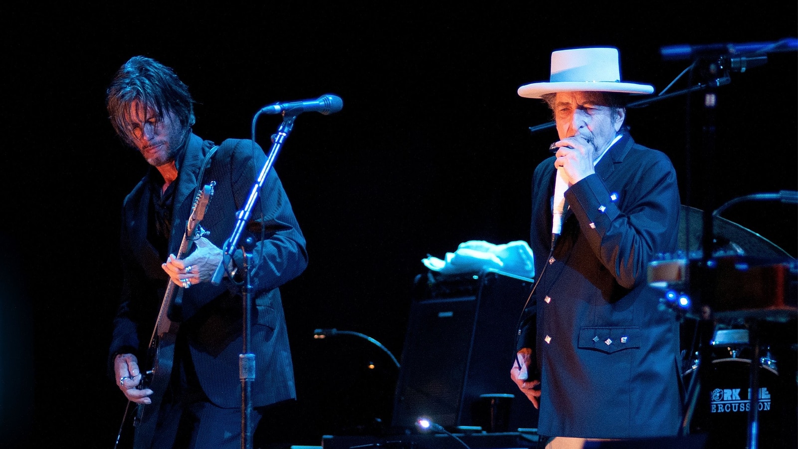 BENICASSIM, SPAIN - JULY 13: Bob Dylan performs at FIB on July 13, 2012 in Benicassim, Spain. Festival Internacional de Benicassim.