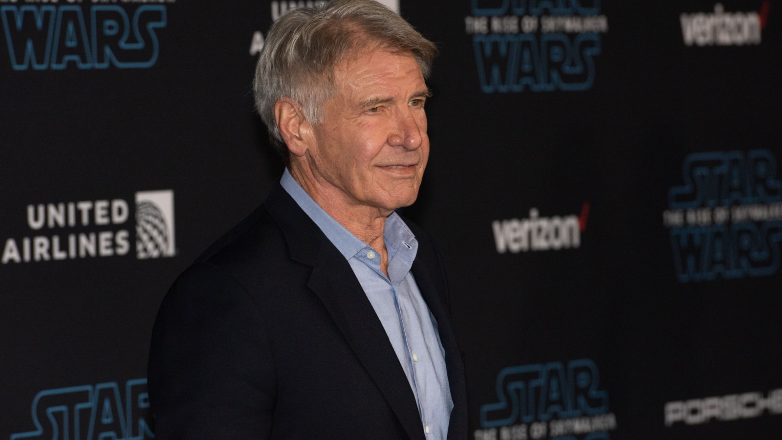 HOLLYWOOD, CALIFORNIA / USA - DECEMBER 16, 2019: Actor Harrison Ford attends the premiere of Disney's "Star Wars: The Rise of Skywalker" on December 16, 2019 in Hollywood, California.