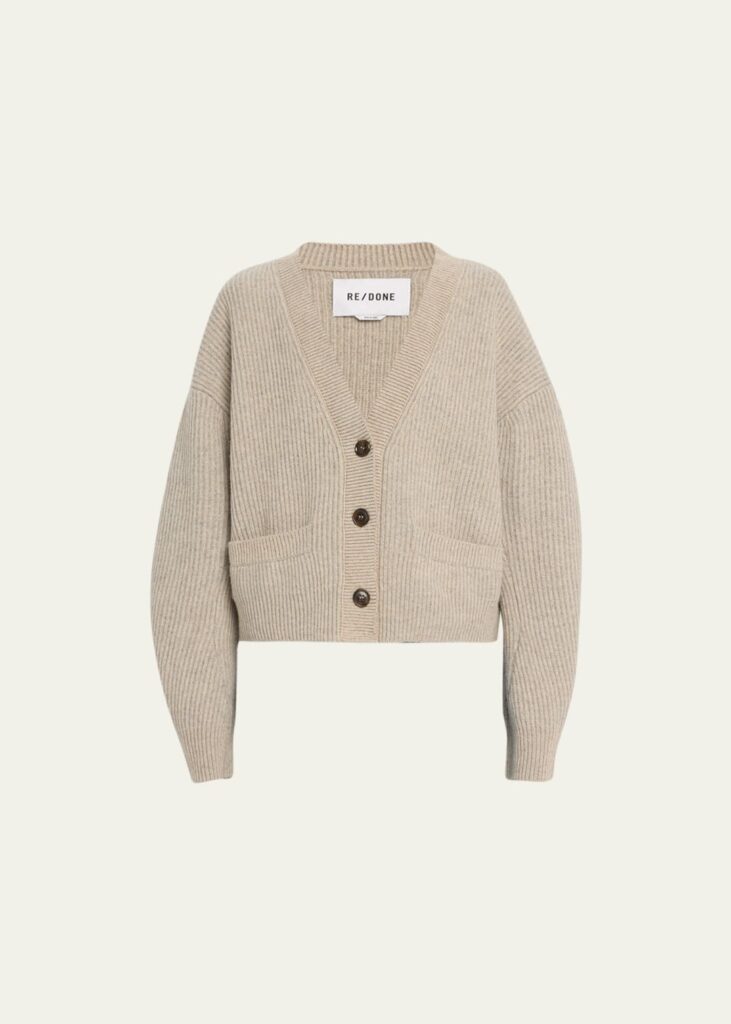 RE/DONE
Cropped Wool Cardigan