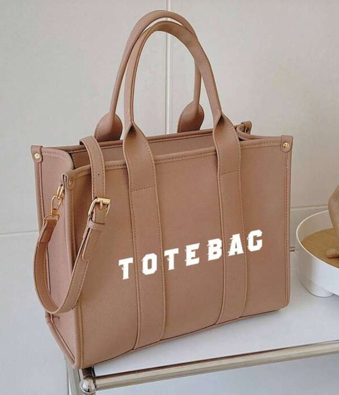 Fashionable Tote Shoulder Bag, Lightweight Canvas Handbag With Adjustable Strap, Simple Satchel Bag Letter Graphic Tote Bag, Trendy Crossbody Satchel Bag, Women's Casual Handbag & Shoulder Purse