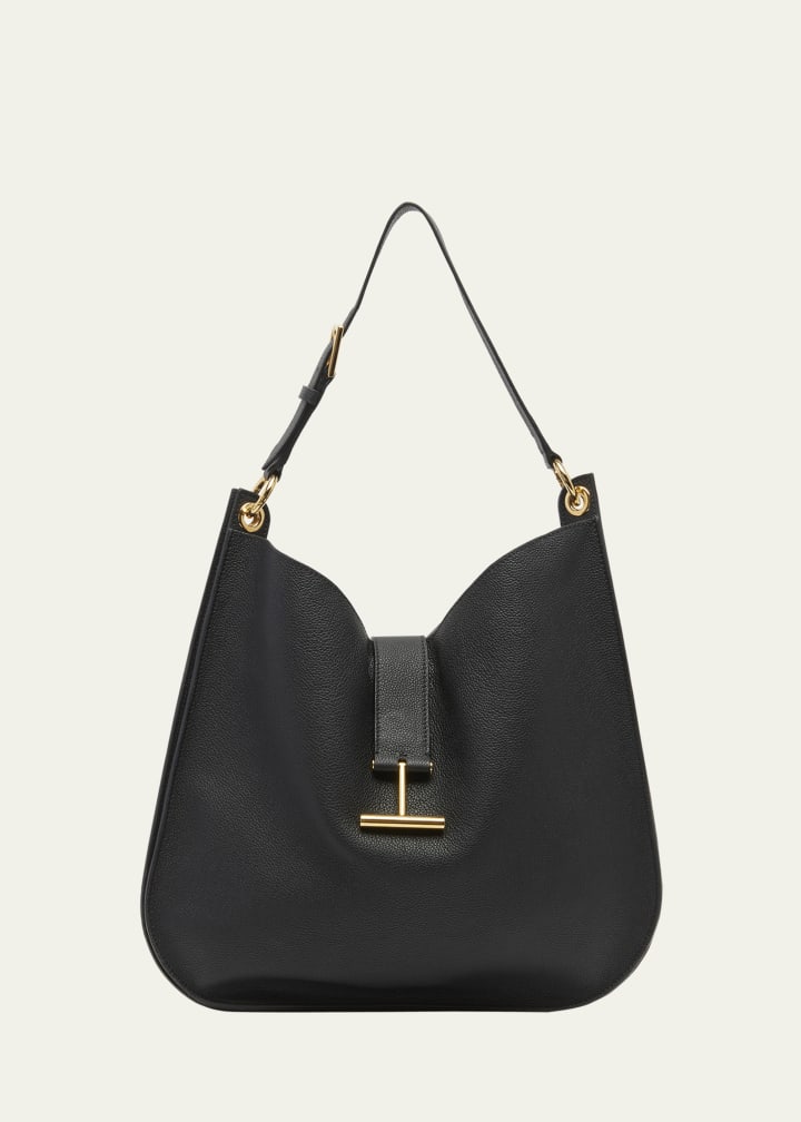 TOM FORD
Tara Large Leather Crossbody Hobo Bag