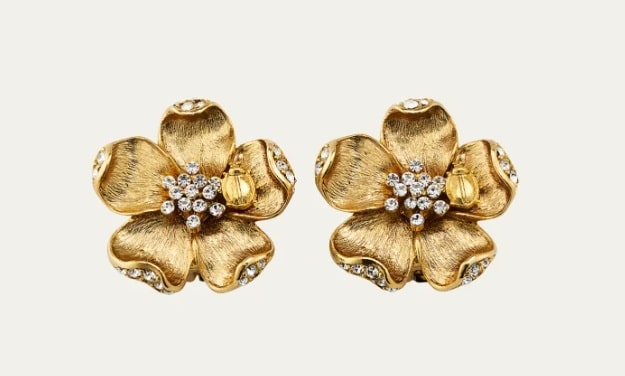 OSCAR DE LA RENTA
Ladybug Flower Earrings