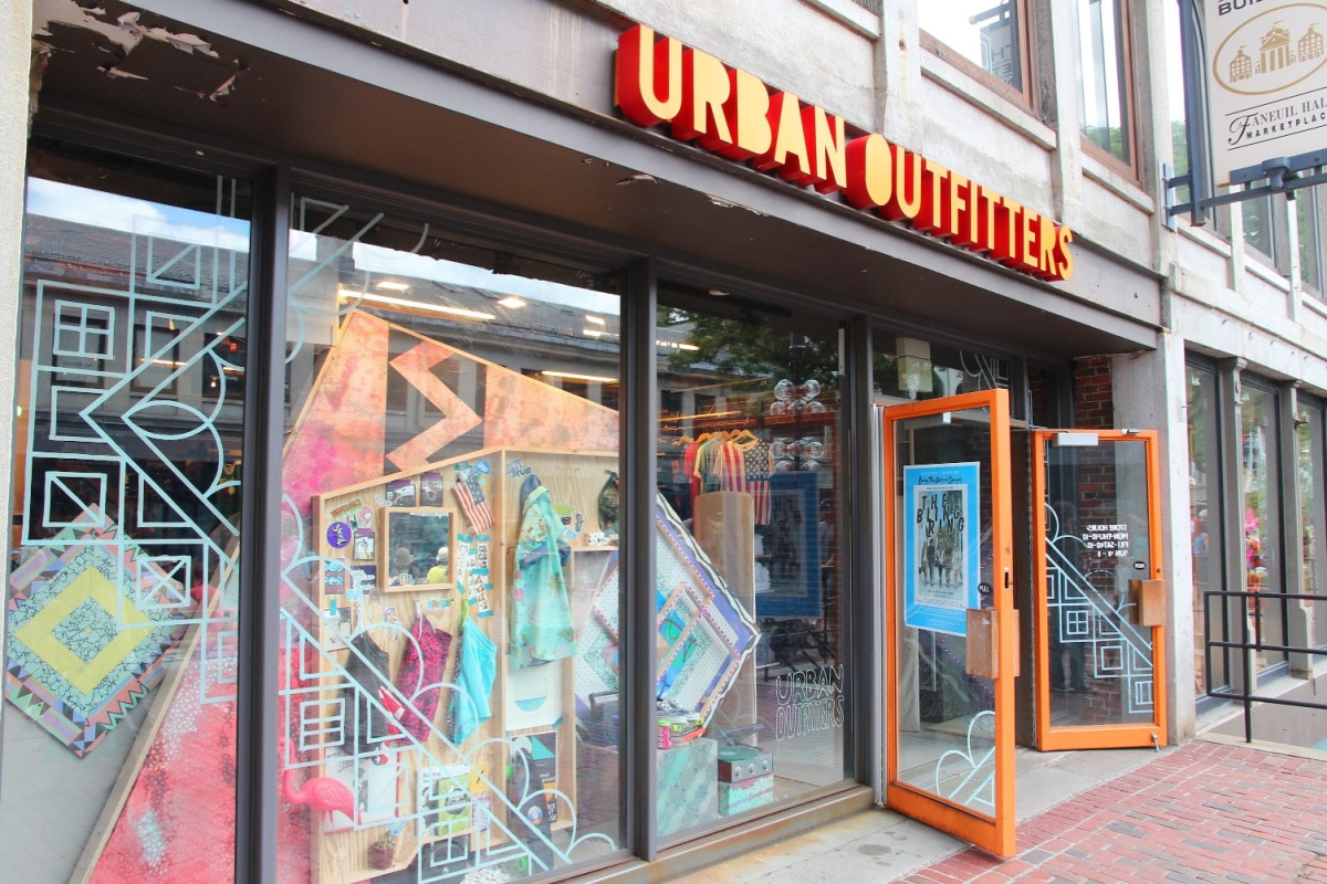 BOSTON, USA - JUNE 9, 2013: Urban Outfitters fashion store in Boston. Urban Outfitters is a multinational fashion company with 401 stores (2012).