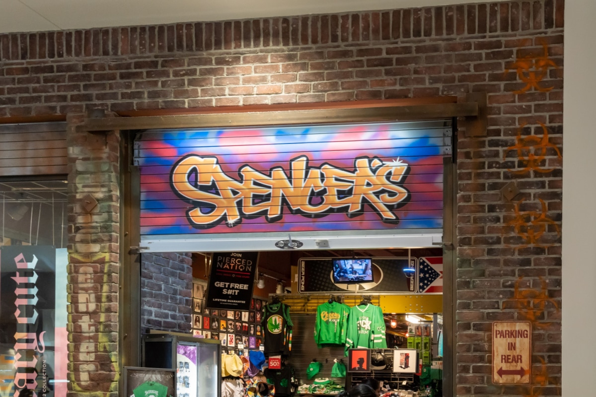 Clothing stores top like hot topic
