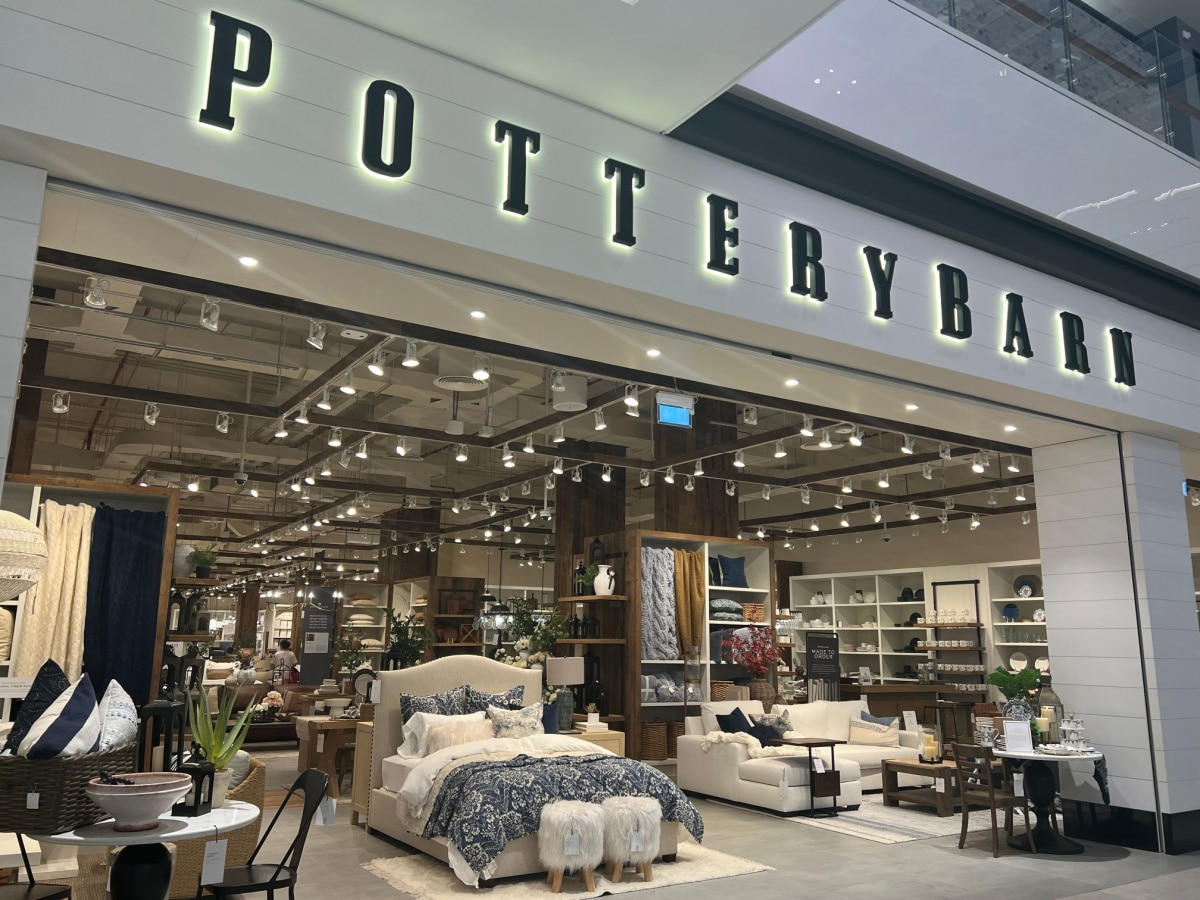 DUBAI UAE - FEB 17: Pottery Barn store at Dubai Hills Mall in Dubai, UAE, as seen on Feb 17, 2023.