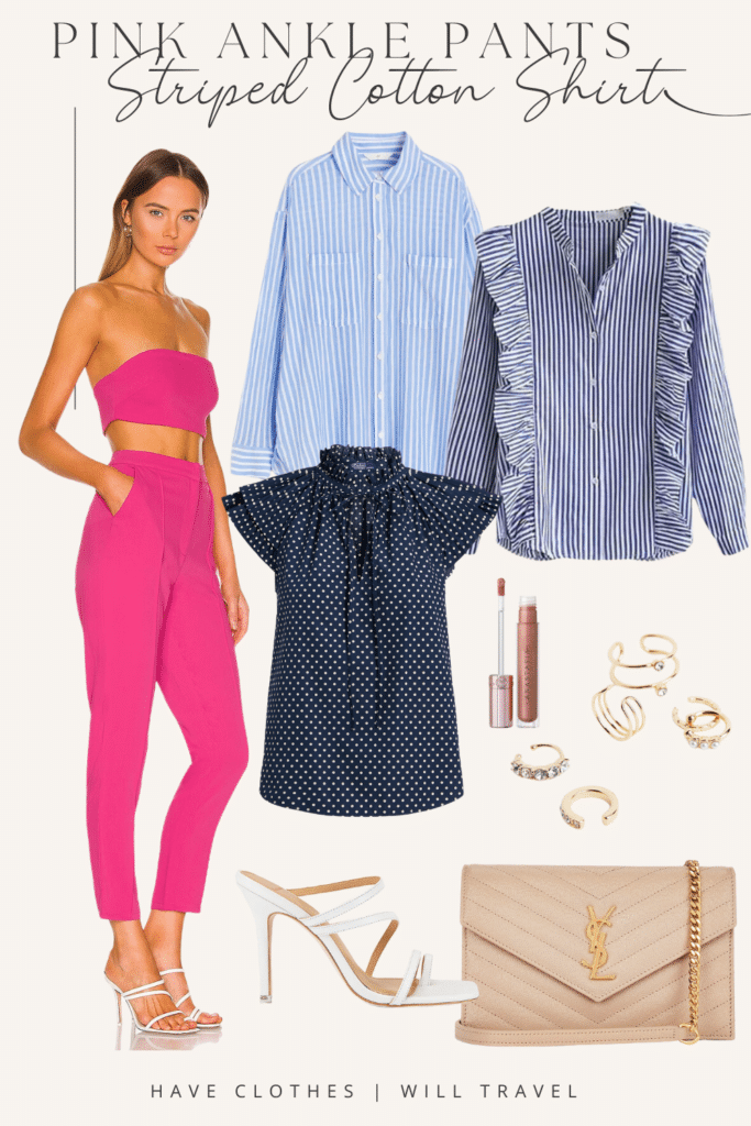 Pink pant outfits sales