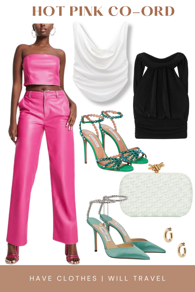 StyledWithStones on Etsy | Pink pants outfit, Hot pink pants, Pink trousers  outfit