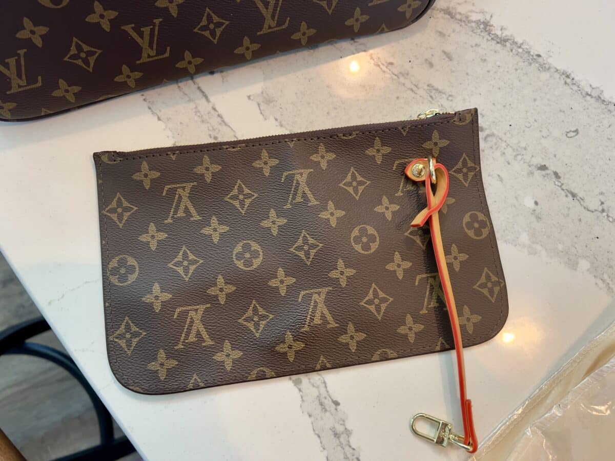 A wallet that came with the fake Louis Vuitton bag