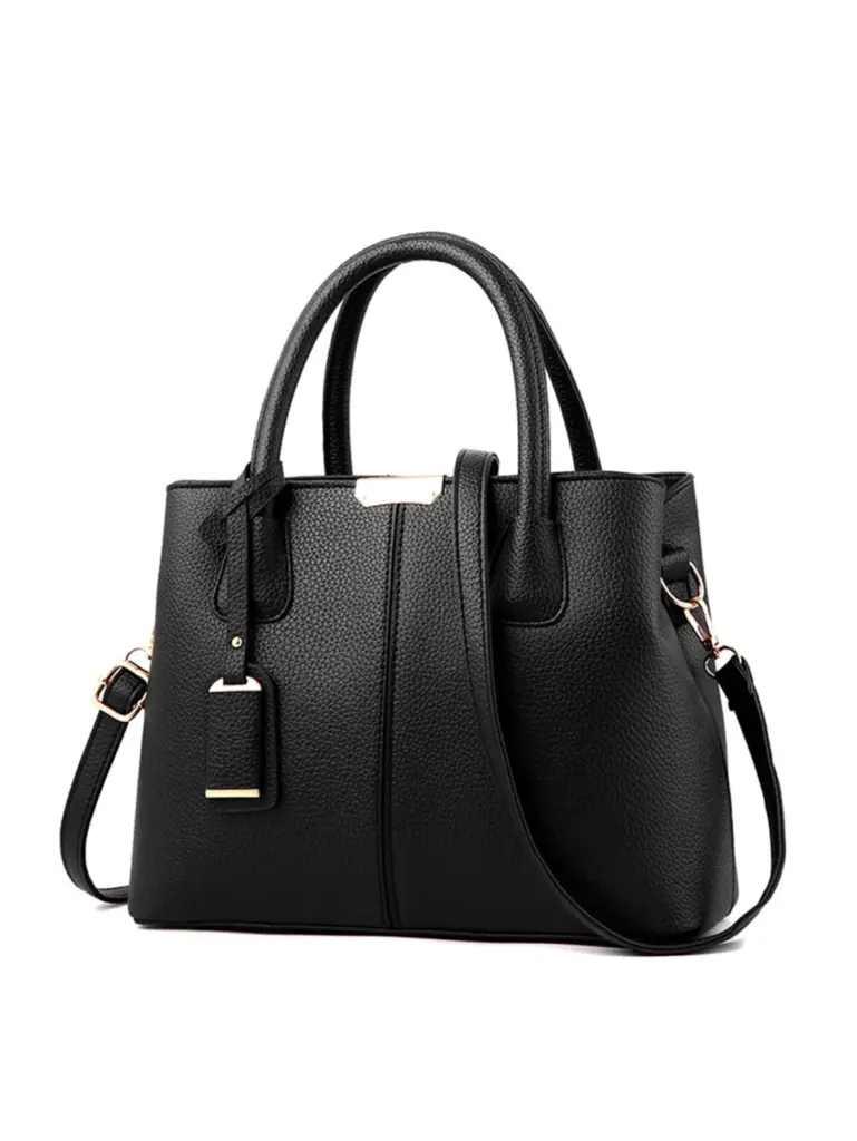 SHEIN Lychee Pattern Women's Handbag With Shoulder Strap - Crossbody Bag
