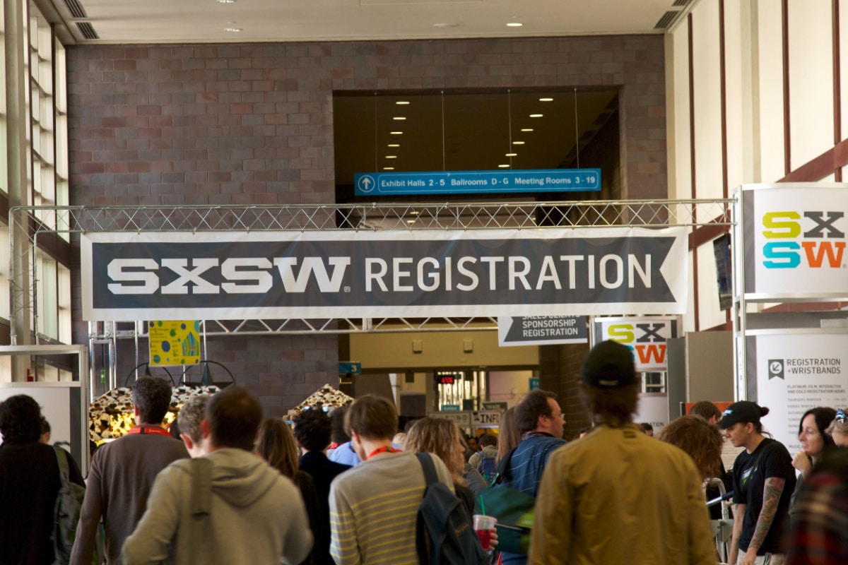 AUSTIN, TX - MAR 12: SXSWi 2012. SXSW Interactive Conference on March 12, 2012 in Austin, Texas. Convention center is packed with attendees.