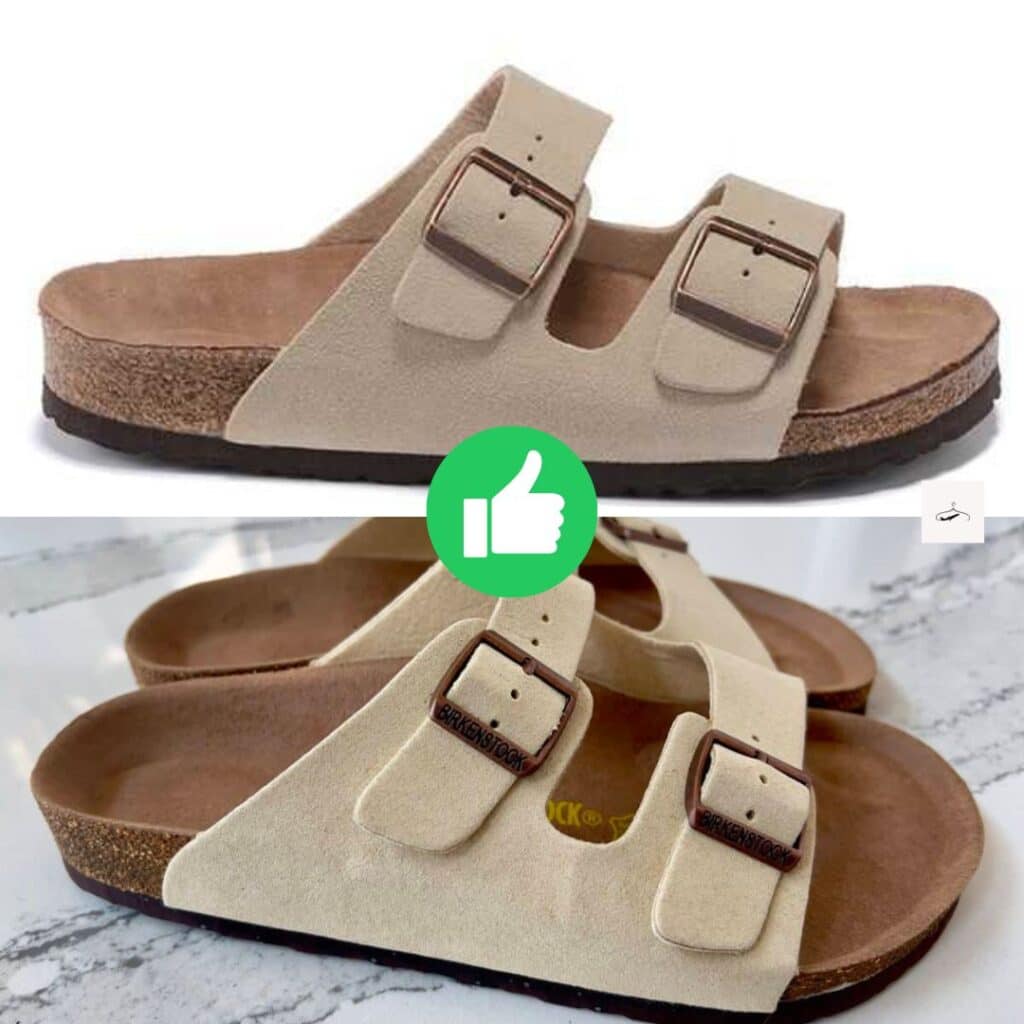 Birkenstock sandal dupes comparison - what I ordered vs what I got