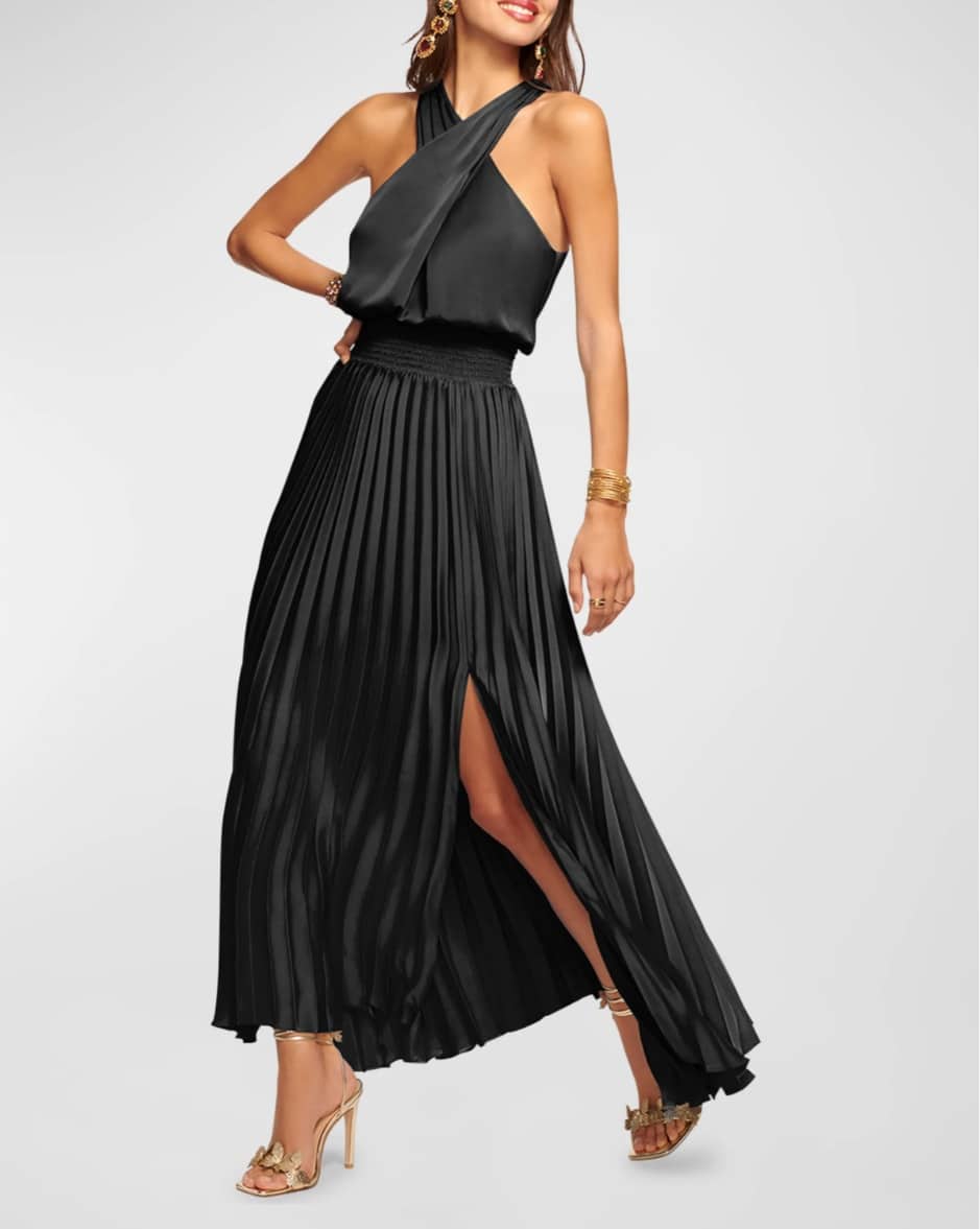 Ramy Brook
Arina Pleated Halter Midi Dress