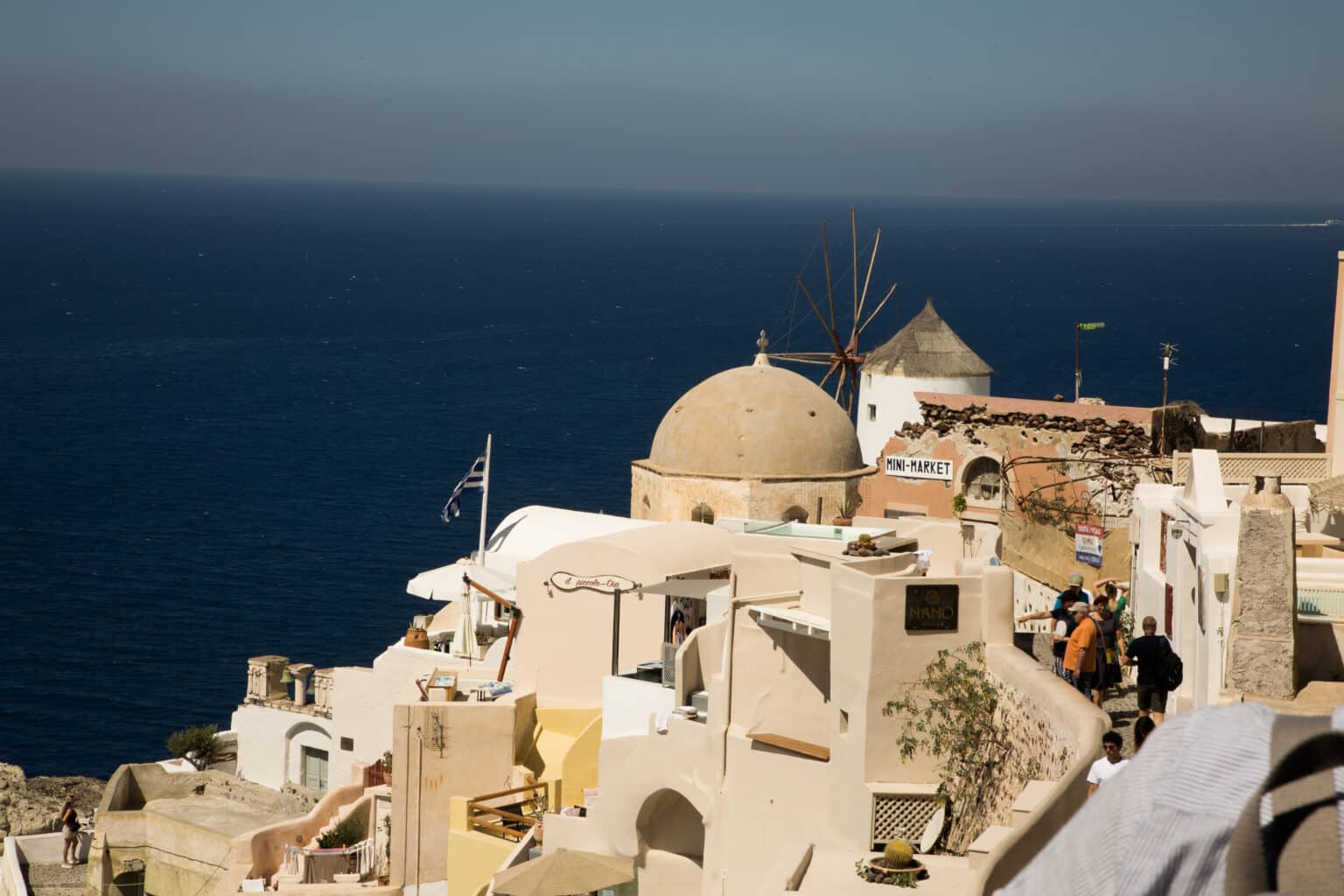 A view of Oia windmill