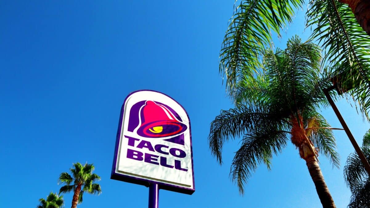 Los Angeles, California – October 10, 2019: TACO BELL fast food restaurant. Taco Bell serve a variety of Mexican inspired foods that include tacos, burritos, quesadillas and nachos