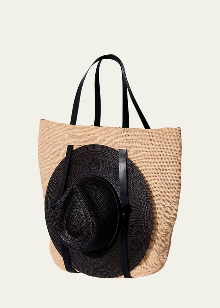 JANESSA LEONE
Tanner Raffia Hat Tote Bag