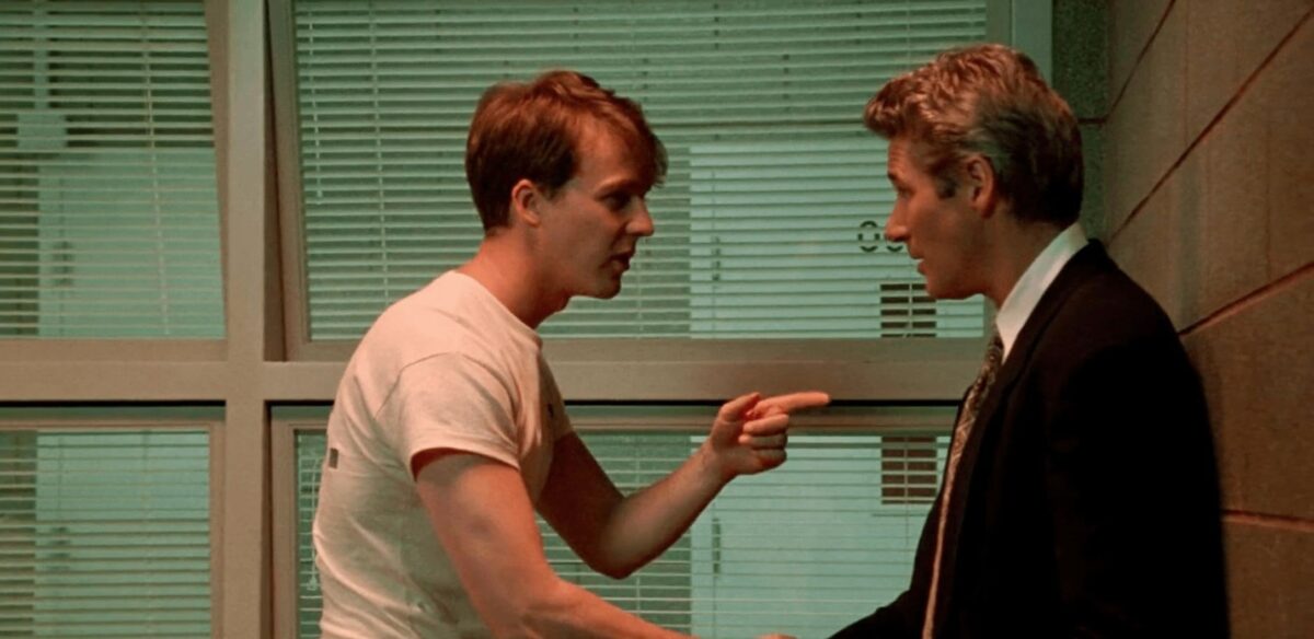 Richard Gere and Edward Norton in Primal Fear (1996)