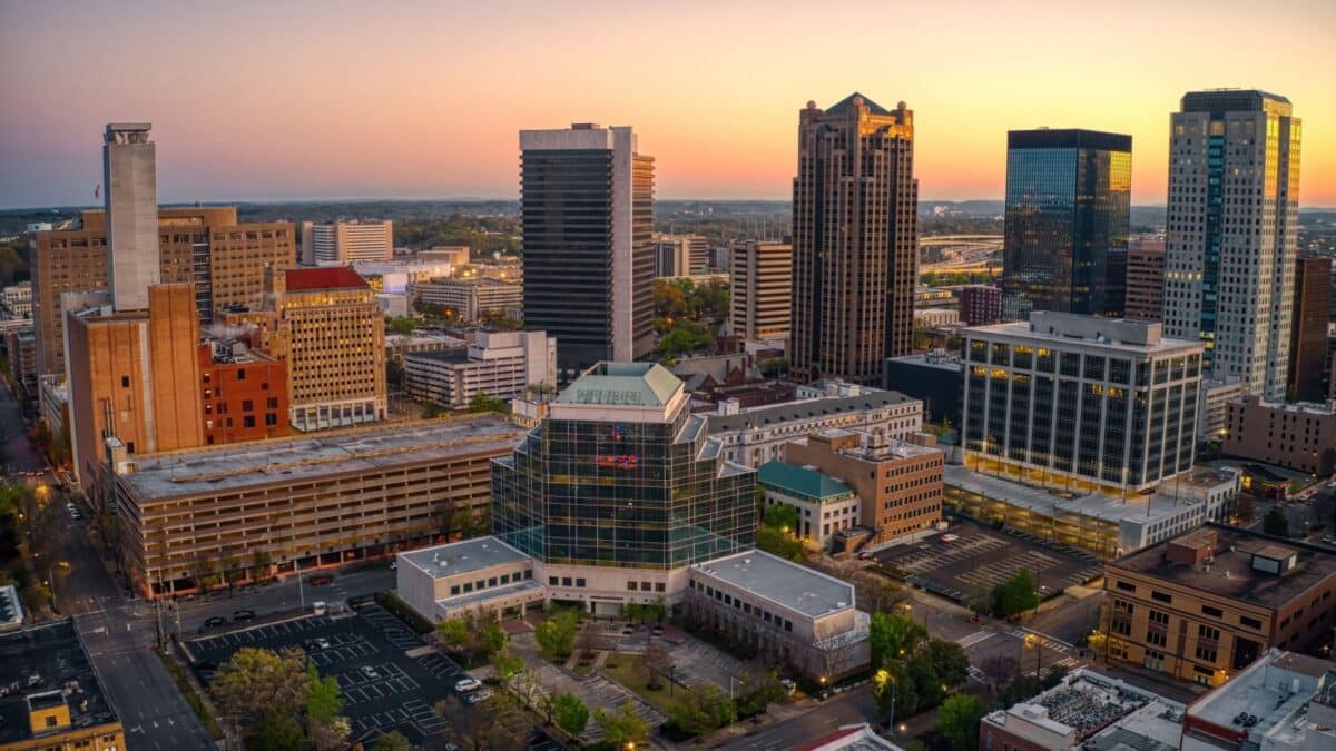Aerial View of Birmingham, Alabama