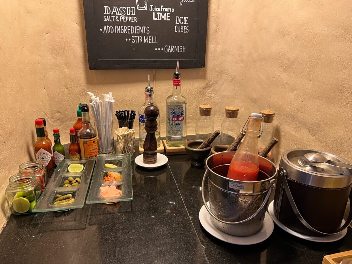 The bloody mary bar