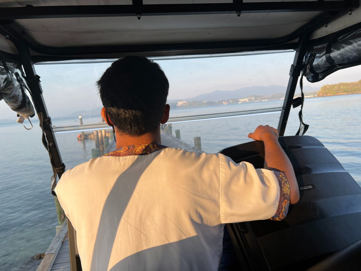 Golf cart at the Naka Island Resort