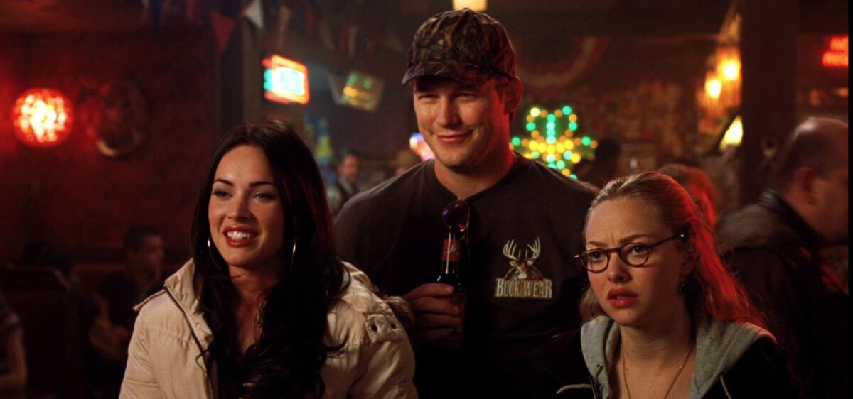 Chris Pratt, Megan Fox, and Amanda Seyfried in Jennifer's Body (2009)