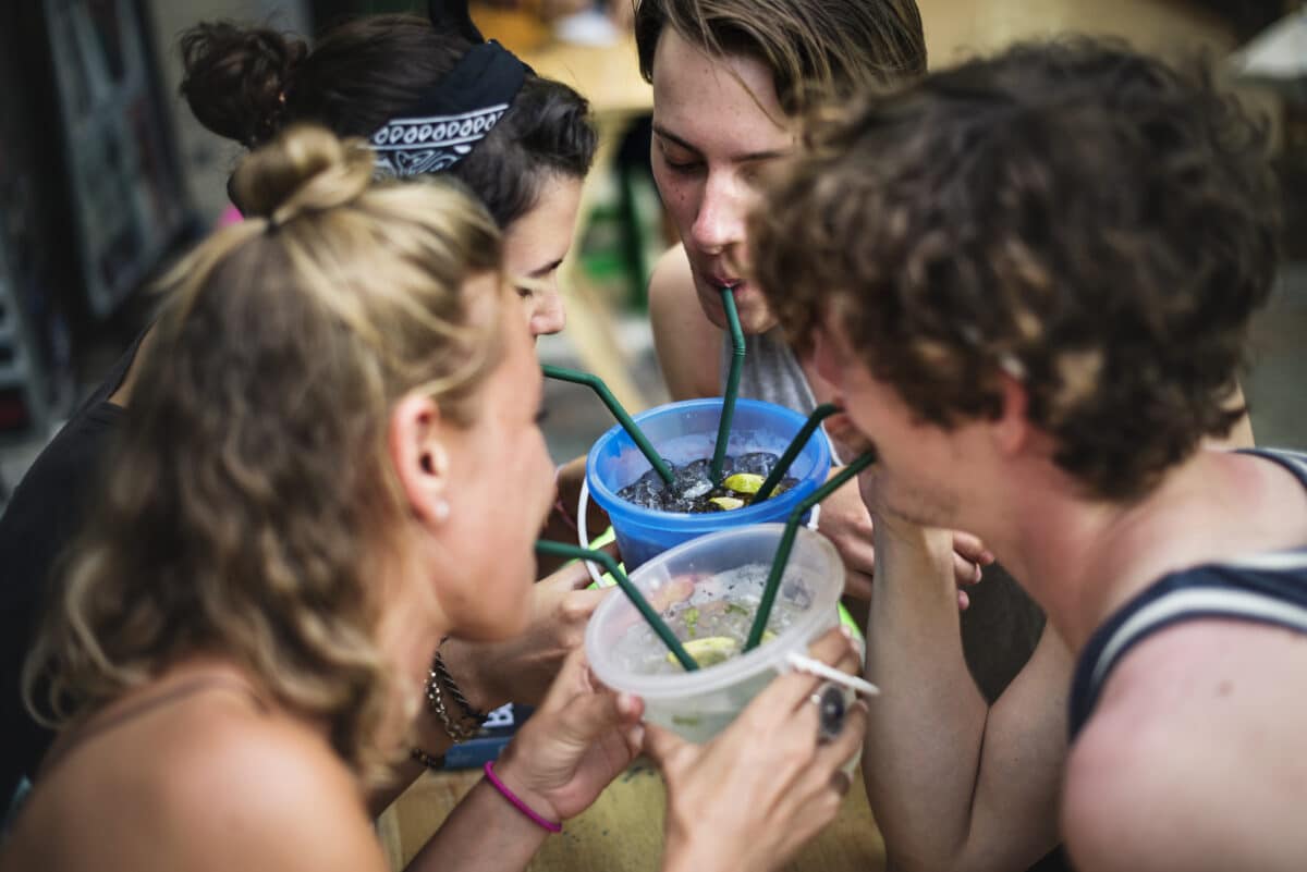 bucket drinks in Bangkok