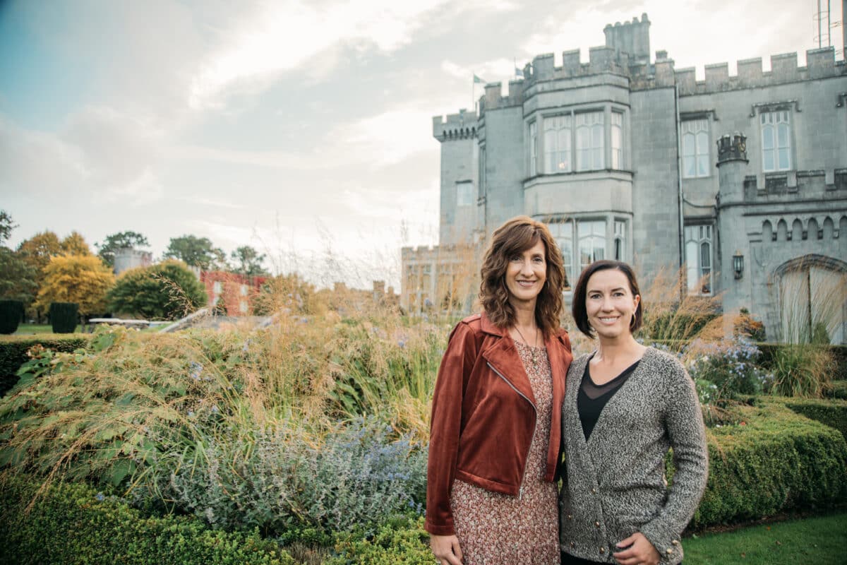 My mom and I at Dromoland Castle in Ireland.