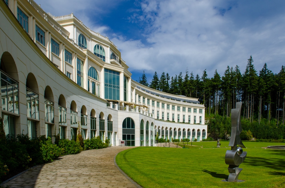 ENNISKERRY, IRELAND, - SEPTEMBER, 4, 2012: Powerscourt Hotel is a 5-star hotel near Enniskerry, Co Wicklow, Ireland.