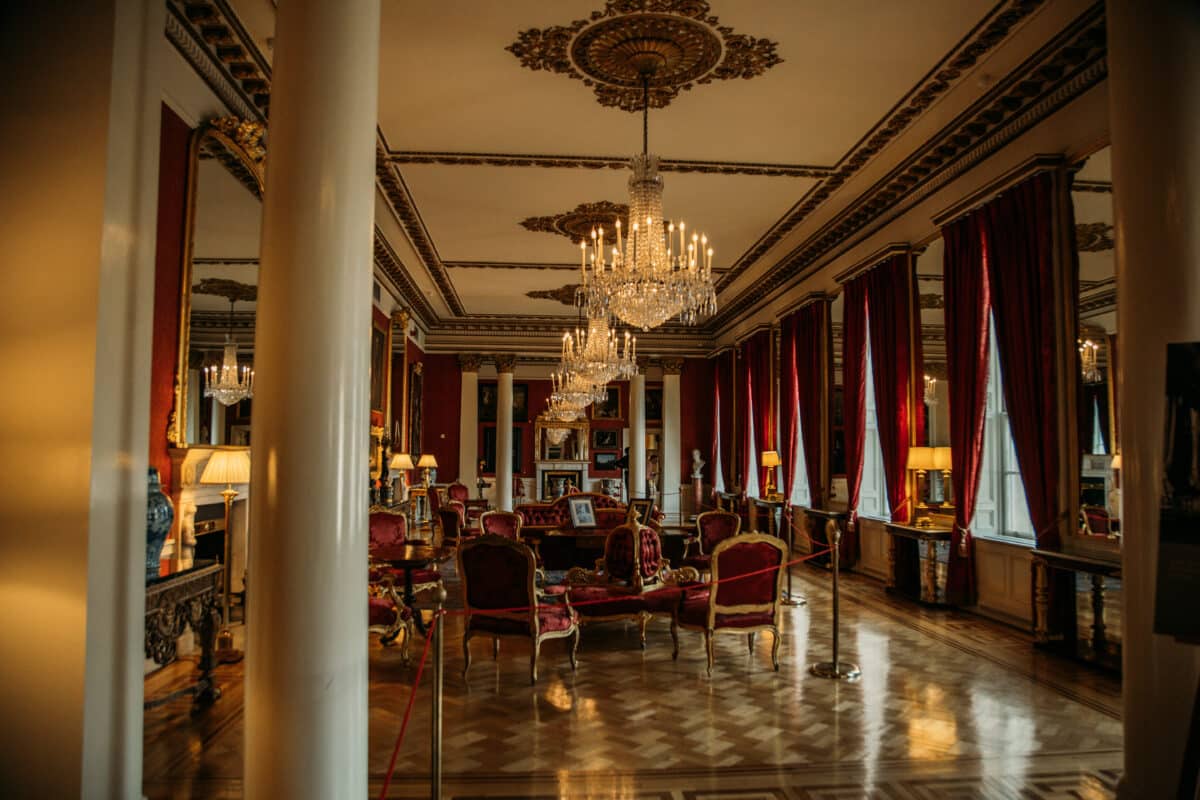 The interior of the Dublin Castle in Ireland