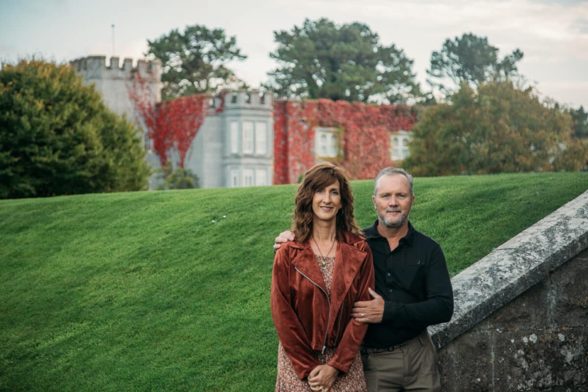 Mom and Dave at Dromoland Castle in Ireland