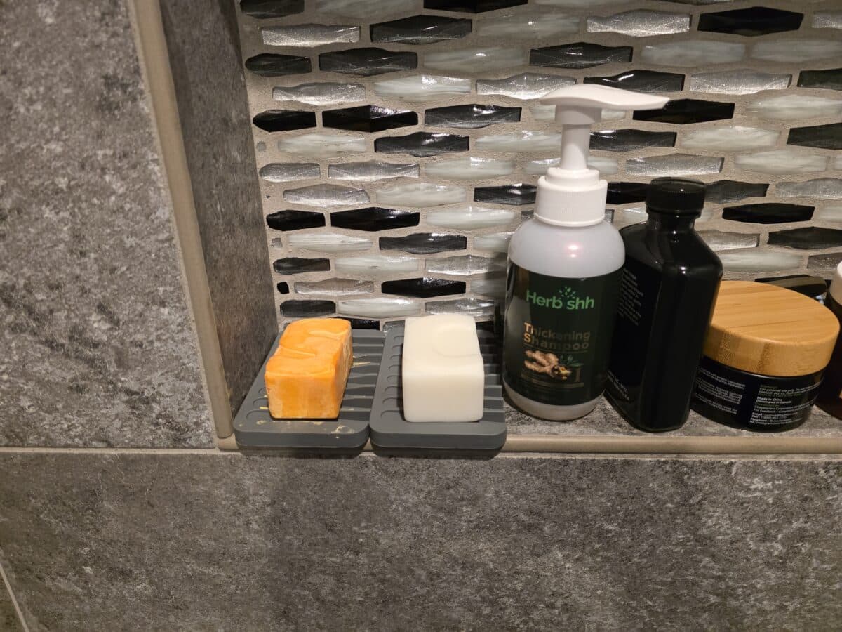 Herbishh products in my shower