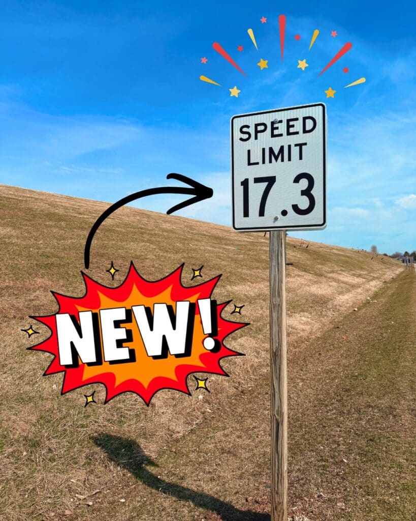 Outagamie County Recycling and Solid Waste new speed limit sign