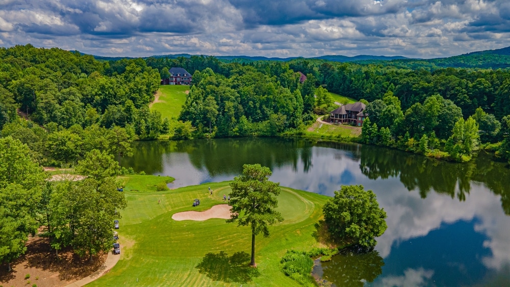 Golf Course Guys Weekend Drone Aerial View Cider Ridge Alabama