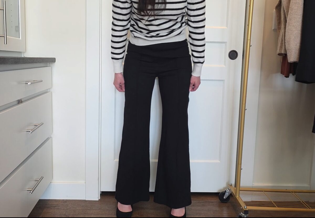 Ultra-Stretch Ponte Flare Leg Pants