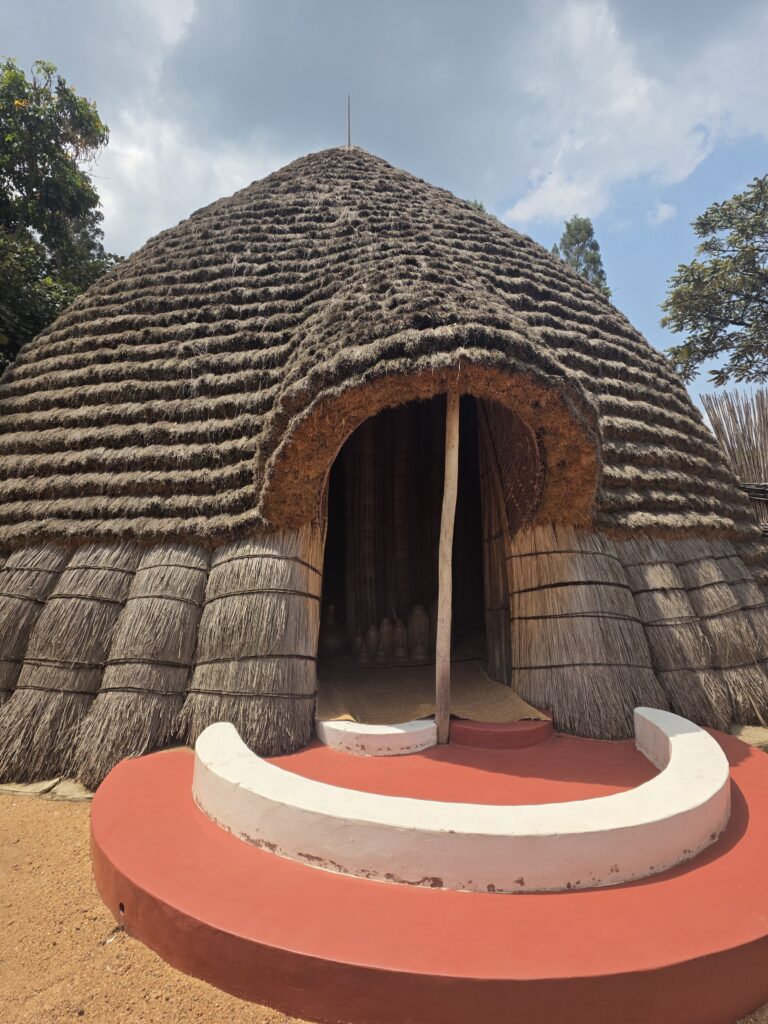Stopping at the King's Palace - Nyanza Palace and Museum on our road trip through Rwanda.