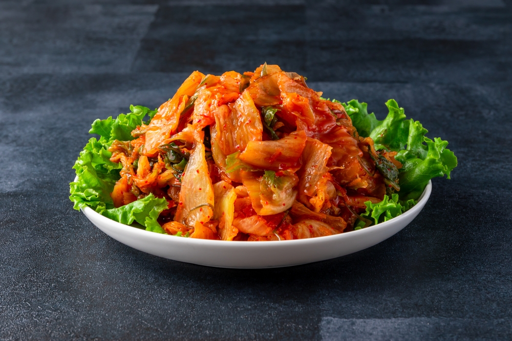 Spicy and delicious kimchi made from Chinese cabbage