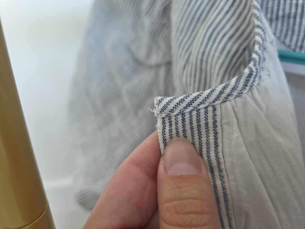loose threads on dress