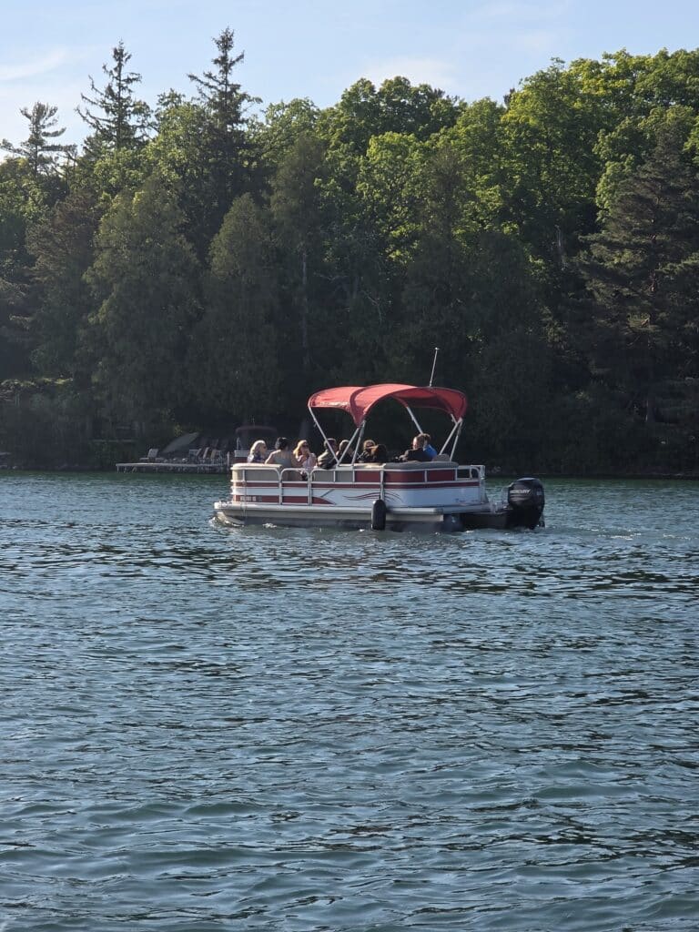 A pontoon tour on Elkhart Lake via the Osthoff Resort