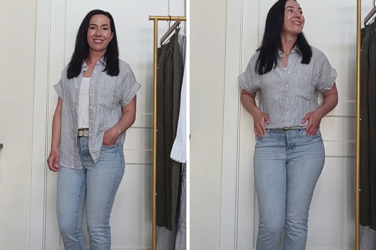 100% EUROPEAN LINEN CAMP SHIRT
