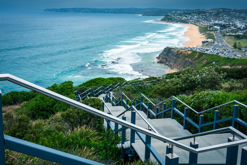 Newcastle Memorial Walk is a breathtaking 450m coastal walkway