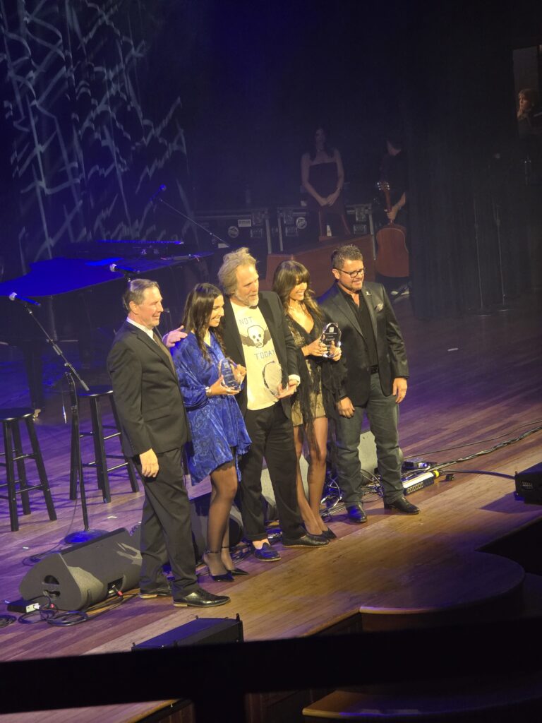 Choosin' Texas winning Song of the Year at the Nashville Songwriter Awards