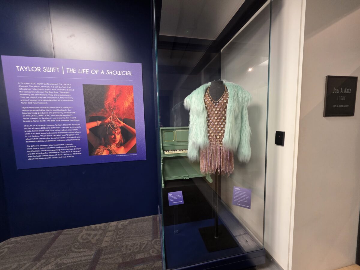 Taylor Swift’s outfit on display at the Country Music Hall of Fame and Museum
